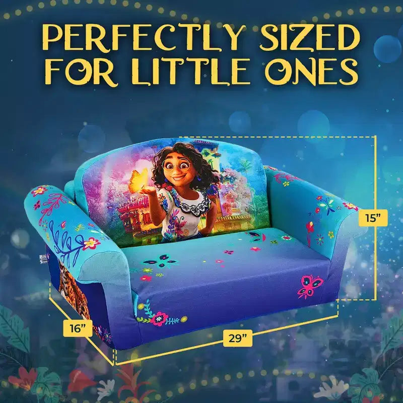 Divano Letto Comprimibile 2 in 1 in Schiuma per Bambini