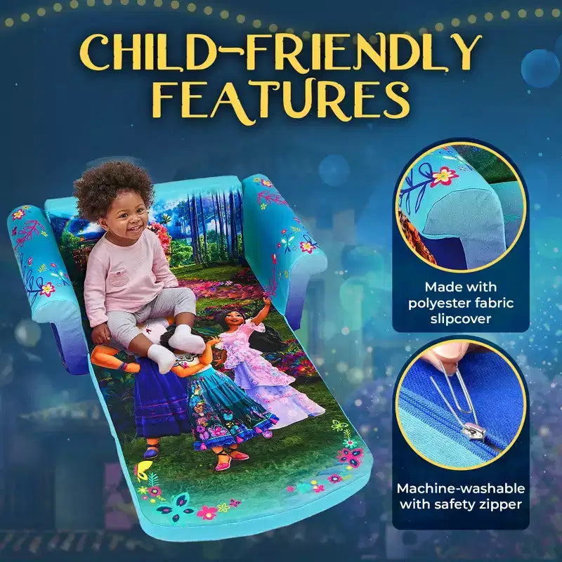 Divano Letto Comprimibile 2 in 1 in Schiuma per Bambini