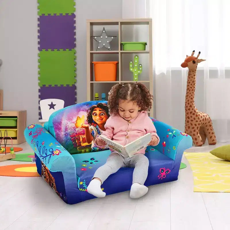 Divano Letto Comprimibile 2 in 1 in Schiuma per Bambini