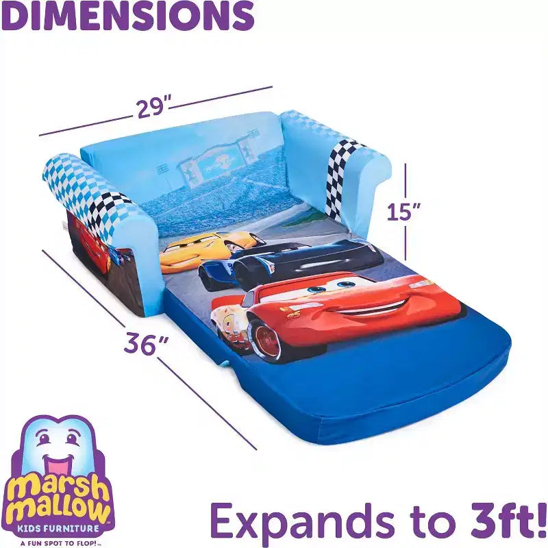 Divano Letto Comprimibile 2 in 1 in Schiuma per Bambini