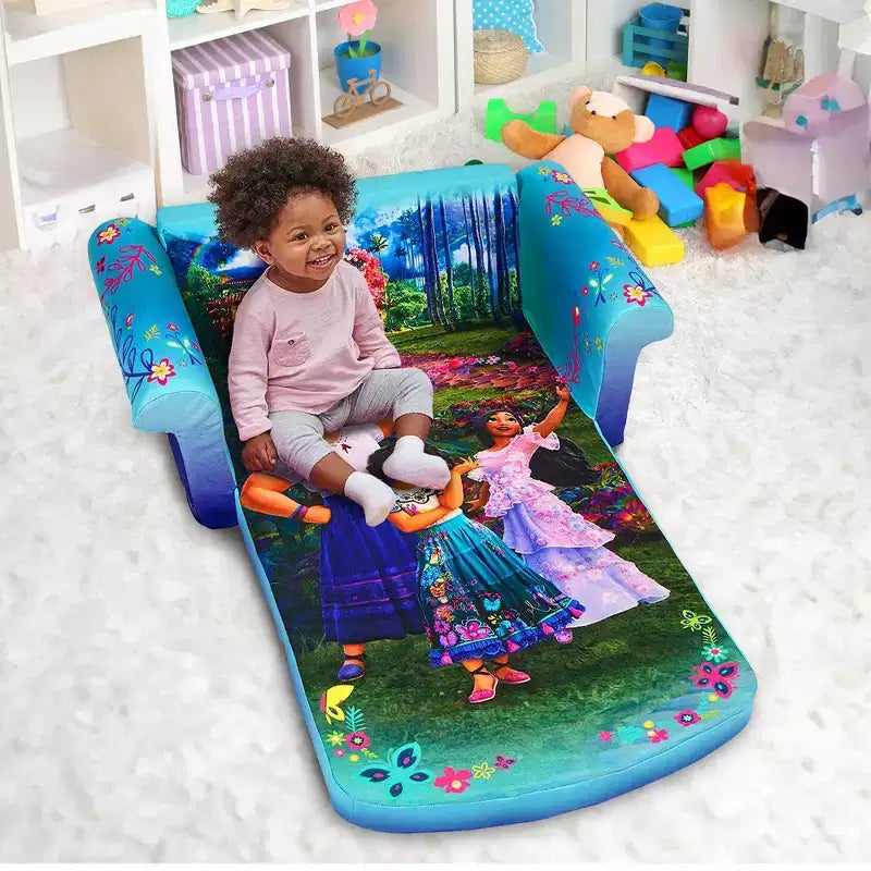 Divano Letto Comprimibile 2 in 1 in Schiuma per Bambini