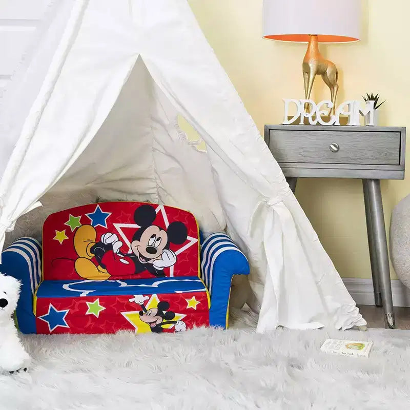 Divano Letto Comprimibile 2 in 1 in Schiuma per Bambini