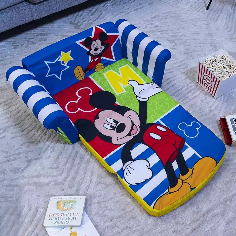Divano Letto Comprimibile 2 in 1 in Schiuma per Bambini