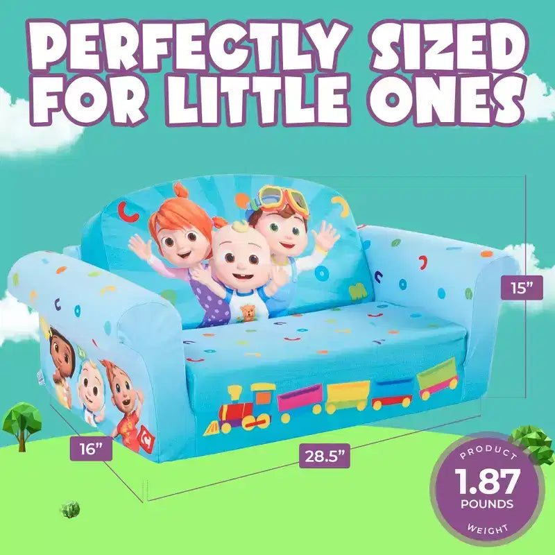 Divano Letto Comprimibile 2 in 1 in Schiuma per Bambini
