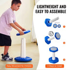 Sedia oscillante per bambini, sedia attiva con cuscino in spugna, sgabello oscillante che migliora la concentrazione, la postura e calma i bambini, età 7-14 anni, blu