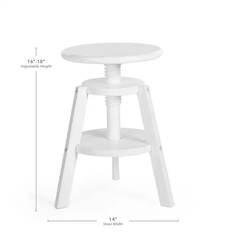 Sgabello in legno regolabile per disegnatori - Sedia da disegno per bambini, 40-45 cm | Sgabello girevole per bambini per studio d'arte, seduta per aula