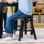 Sgabello in legno regolabile per disegnatori - Sedia da disegno per bambini, 40-45 cm | Sgabello girevole per bambini per studio d'arte, seduta per aula