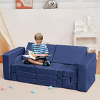 Modular Kids Play Couch, 22Pcs Children Sectional Sofa Imaginative Furniture Play Set, Creative Playroom Furniture for Toddlers