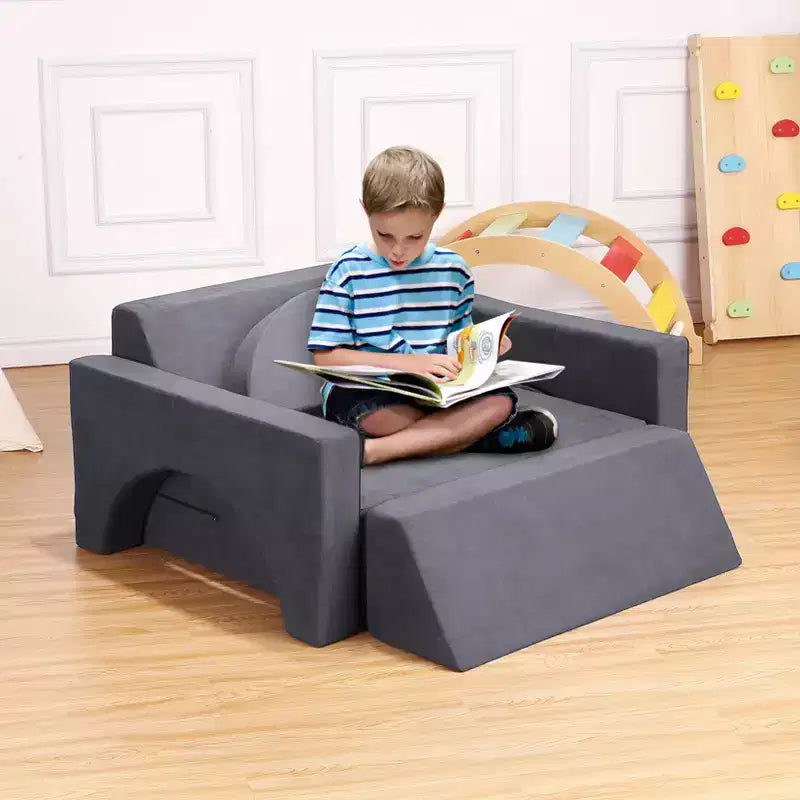 GustoWave Divano Gioco per Bambini 7 Pezzi, Set Divano Convertibile Multifunzionale per Bambini per Sala Giochi e Cameretta