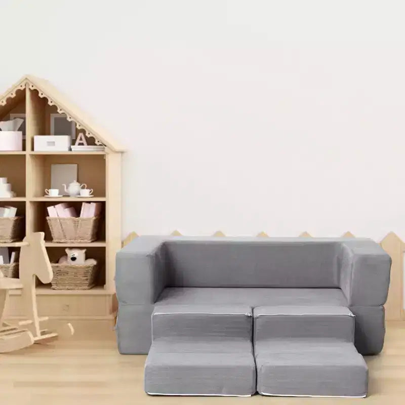 Divano per bambini, Divano da pavimento per neonati, Divano da gioco per bambini per mobili da sala giochi, Divano componibile per bambini, Cuscino convertibile in schiuma e da pavimento
