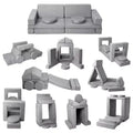 Kids Sofa Couch, Modular Baby Floor Sofa, Toddler Play Couch for Playroom Furniture, Sectional Couch for Children, Convertible Foam and Floor Cushion