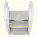 Sgabello per bambini con maniglie, Sgabello a 3 gradini regolabile per bambini con design antiscivolo, Sgabello in plastica per stare in piedi, per bagno, lavandino