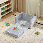 Divanetto Letto Singolo Pieghevole per Bambini in Spugna Intera con Funzione Luminosa - Pezzo Unico