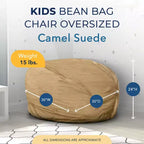 Poltrona a sacco Ultimate Sack per bambini, chaise longue oversize e comoda da interni