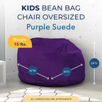 Poltrona a sacco Ultimate Sack per bambini, chaise longue oversize e comoda da interni