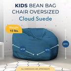 Poltrona a sacco Ultimate Sack per bambini, chaise longue oversize e comoda da interni