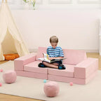 Divano Sezionale per Bambini 12 Pezzi per Sala Giochi e Camera da Letto