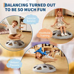 Sedia Girevole Sensoriale per Bambini, Sedia Rotante con Maniglia di Sicurezza e Base Antiscivolo, Sedia per l'Allenamento dell'Equilibrio per la Coordinazione e la Concentrazione