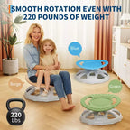 Sedia Girevole Sensoriale per Bambini, Sedia Rotante con Maniglia di Sicurezza e Base Antiscivolo, Sedia per l'Allenamento dell'Equilibrio per la Coordinazione e la Concentrazione