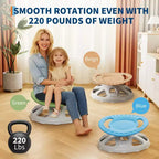Sedia Girevole Sensoriale per Bambini, Sedia Rotante con Maniglia di Sicurezza e Base Antiscivolo, Sedia per l'Allenamento dell'Equilibrio per la Coordinazione e la Concentrazione