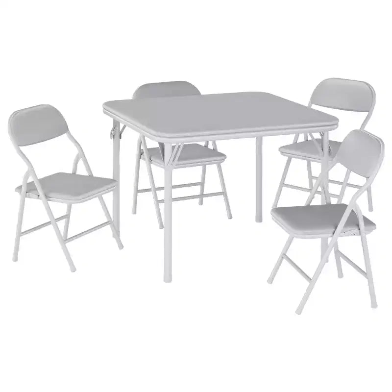 Set di 5 Tavolo e Sedie Pieghevoli per Bambini, Set di Tavolo e Sedie per Attività per Neonati e Bambini per Sala da Pranzo, Asili Nido, Aule