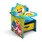 Delta Children Baby Shark Kids Chair Desk with Storage