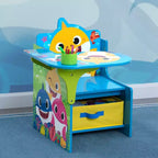 Sedia e Scrivania per Bambini Baby Shark con Contenitore
