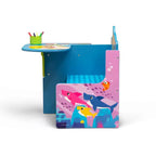 Sedia e Scrivania per Bambini Baby Shark con Contenitore