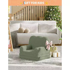 Poltrona convertibile 2 in 1 per bambini, in morbido pile Teddy, si apre per diventare una chaise longue o un letto, perfetta per la sala giochi, la cameretta o come regalo di compleanno