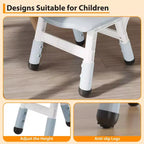 Sedia per bambini (confezione da 2), sedia per bambini in plastica regolabile in altezza a 3 livelli (età 2-6 anni) - Ideale per uso domestico, in classe e all'asilo