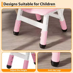 Sedia per bambini (confezione da 2), sedia per bambini in plastica regolabile in altezza a 3 livelli (età 2-6 anni) - Ideale per uso domestico, in classe e all'asilo