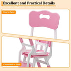 Sedia per bambini (confezione da 2), sedia per bambini in plastica regolabile in altezza a 3 livelli (età 2-6 anni) - Ideale per uso domestico, in classe e all'asilo