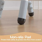 Sedia per bambini (confezione da 2), sedia per bambini in plastica regolabile in altezza a 3 livelli (età 2-6 anni) - Ideale per uso domestico, in classe e all'asilo