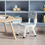 Sedia per bambini (confezione da 2), sedia per bambini in plastica regolabile in altezza a 3 livelli (età 2-6 anni) - Ideale per uso domestico, in classe e all'asilo