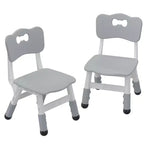 2-Pack Kids Chair,3-Level Height Adjustable Plastic Toddler Chair for Children (Age 2-6) - Ideal for Home, Classroom & Nursery Use