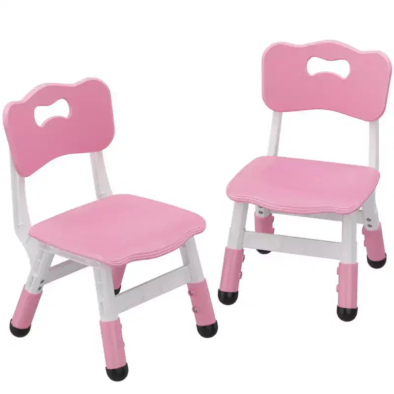 Sedia per bambini (confezione da 2), sedia per bambini in plastica regolabile in altezza a 3 livelli (età 2-6 anni) - Ideale per uso domestico, in classe e all'asilo