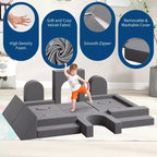 Divano per bambini da 22 pezzi, divano in schiuma convertibile per camera da letto e sala giochi, divano a 2 posti creativo, comodo e personalizzabile
