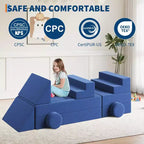 Divano per bambini da 22 pezzi, divano in schiuma convertibile per camera da letto e sala giochi, divano a 2 posti creativo, comodo e personalizzabile