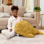 Raven-Symon Marina the Whale Sea Buddy Large Kids Stuffed Animal Bean Bag and Pouf