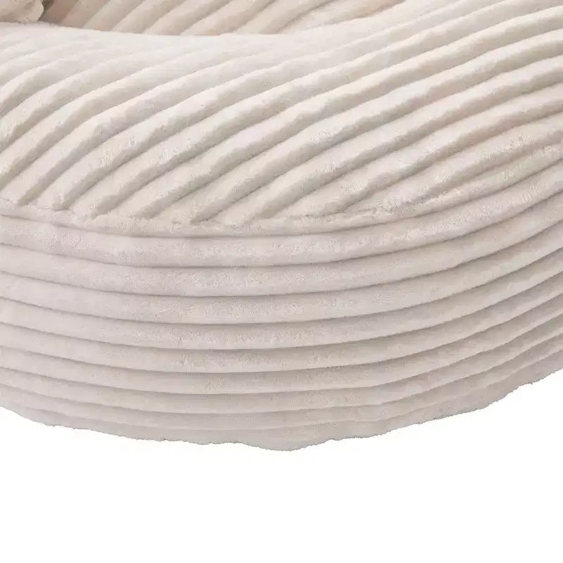 Divano sacco per adulti e bambini, poltrona sacco oversize in velluto a coste con 3 cuscini e braccioli per soggiorno, camera da letto - ModernLuxe