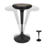 Wobble Standing Desk Office Chair Black Vinyl - Uncaged Ergonomics