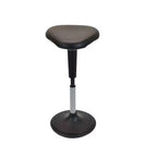 Sedia da ufficio Wobble Standing Desk in vinile nero -