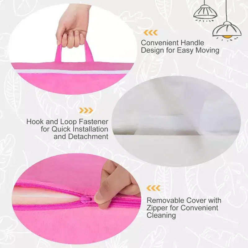 Divano per Bambini Poltrona Imbottita in Schiuma per Bambini con Tessuto in Velluto Regalo Perfetto Rosa/Blu