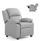 PU Leather Kids Recliner with Armrest & Headrest Lounge 3 Color