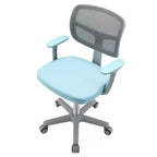 Sedia da scrivania per bambini regolabile in altezza Sedia da studio per bambini con rotelle con freno automatico Blu/Rosa