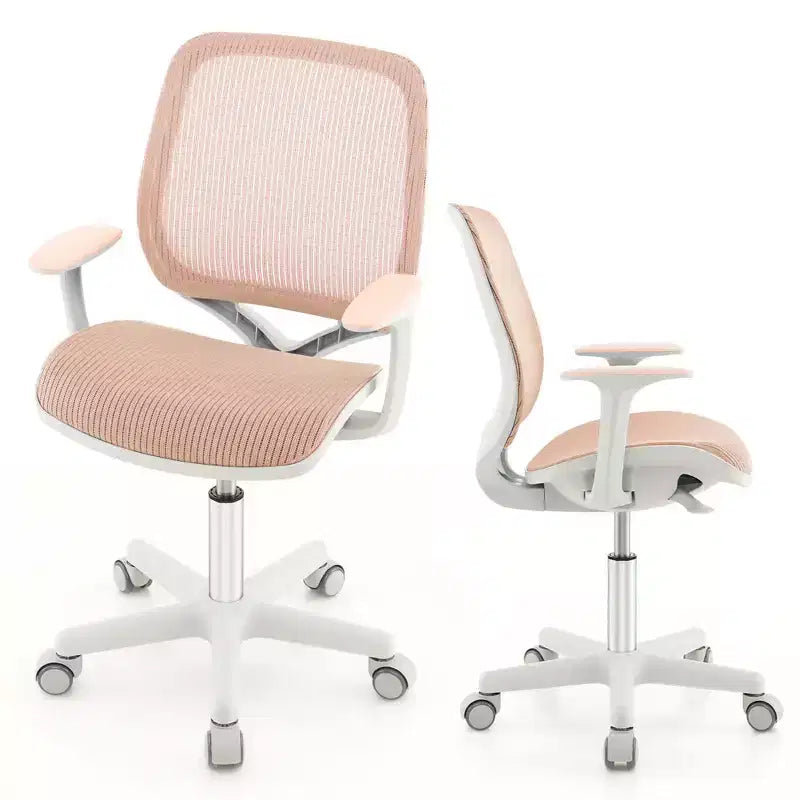 Sedia da scrivania girevole per bambini in rete, sedia da computer per bambini con altezza regolabile Blu/Rosa/Viola