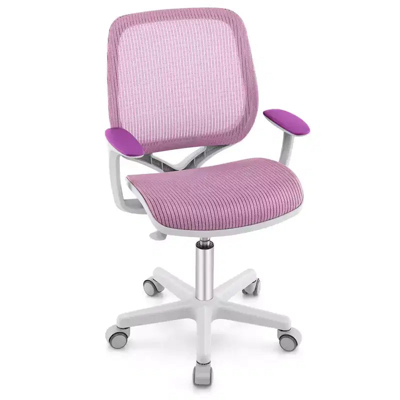 Sedia da scrivania girevole per bambini in rete, sedia da computer per bambini con altezza regolabile Blu/Rosa/Viola