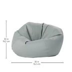Pouf rotondo in vinile per bambini