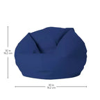 Pouf rotondo in vinile per bambini