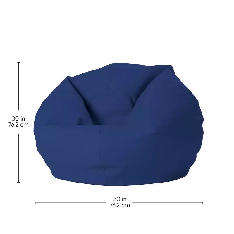 Pouf rotondo in vinile per bambini